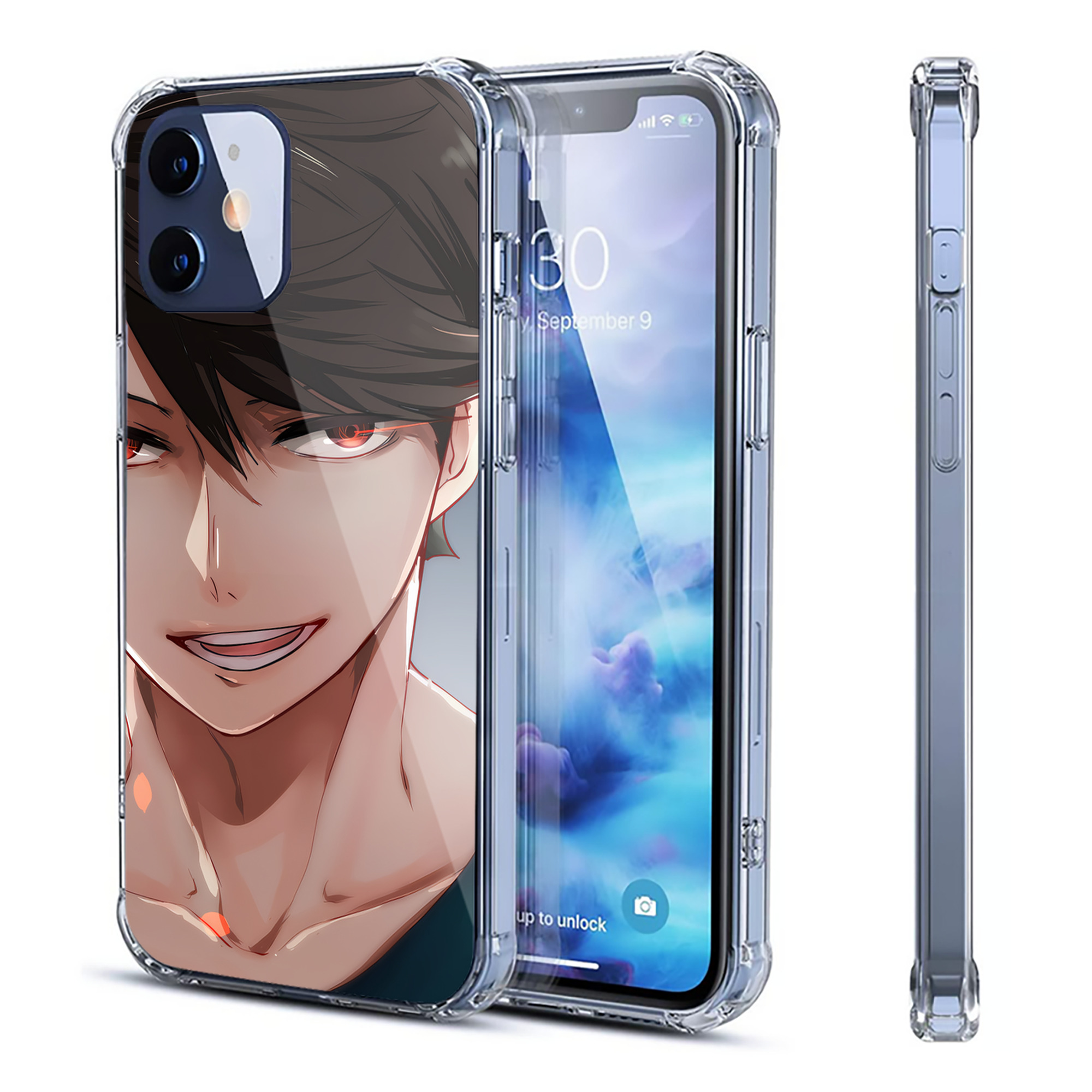 （画像用） ハイキュー!! Haikyu!! 【iPhone 12シリーズ対応】透明スマホケース（クリアソフトケース）